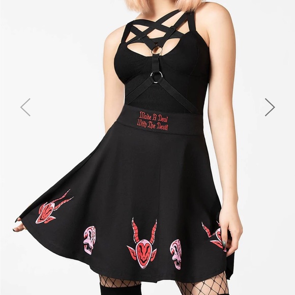 KILLSTAR covenant skater skirt - Picture 4 of 5